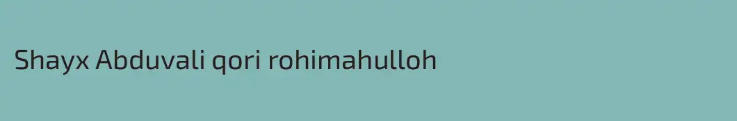 Shayx Abduvali qori rohimahulloh